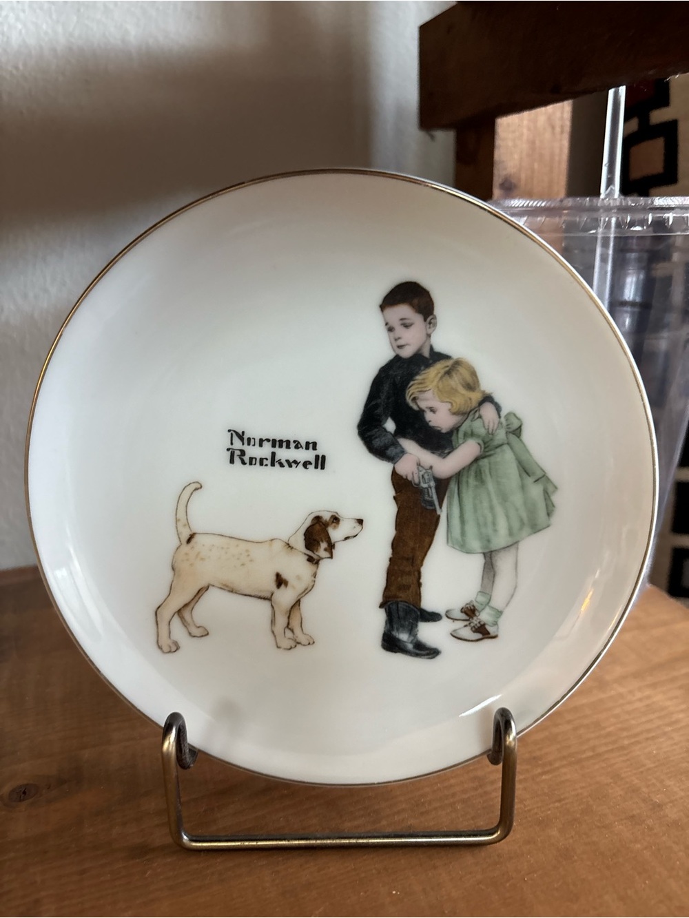 Brother Collector's Edition 'Big Brother' White Plate with Brown‎ Accents